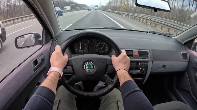 ТЕСТ ДРАЙ 20 ЛЕТНЕЙ ШКОДА ФАБИЯ(1.4 68 Л.С./HP)POV TEST DRIVE SKODA FABIA