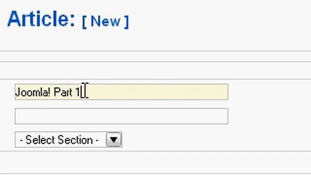 Joomla Tutorial Part 1 - Adding Articles and Menu Items смотреть онлайн