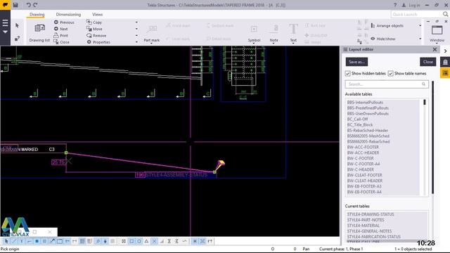 Numbering and Generating Asssembly Drawings using Templates in Tekla Structures смотреть онлайн