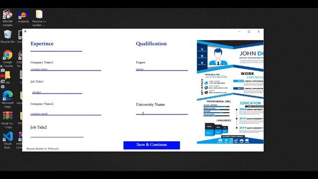 Resume builder / Java app/ introduction to the project/ graduation project смотреть онлайн