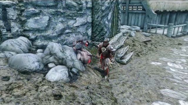 Ebony Warrior vs Arngeir | Skyrim смотреть онлайн