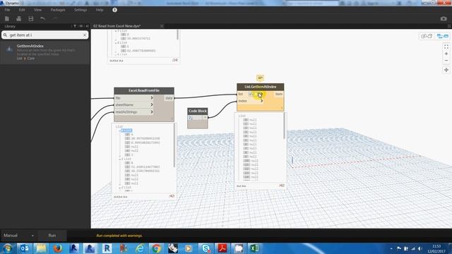 Dynamo - Lesson 02 - Read from Excel смотреть онлайн