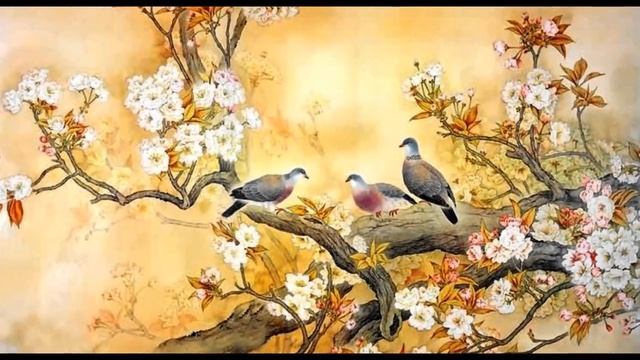 Китай, девушка китаянка, лепесток, луна, река... Там в далеком Китае. DONGMAI (Евгений Келлер)