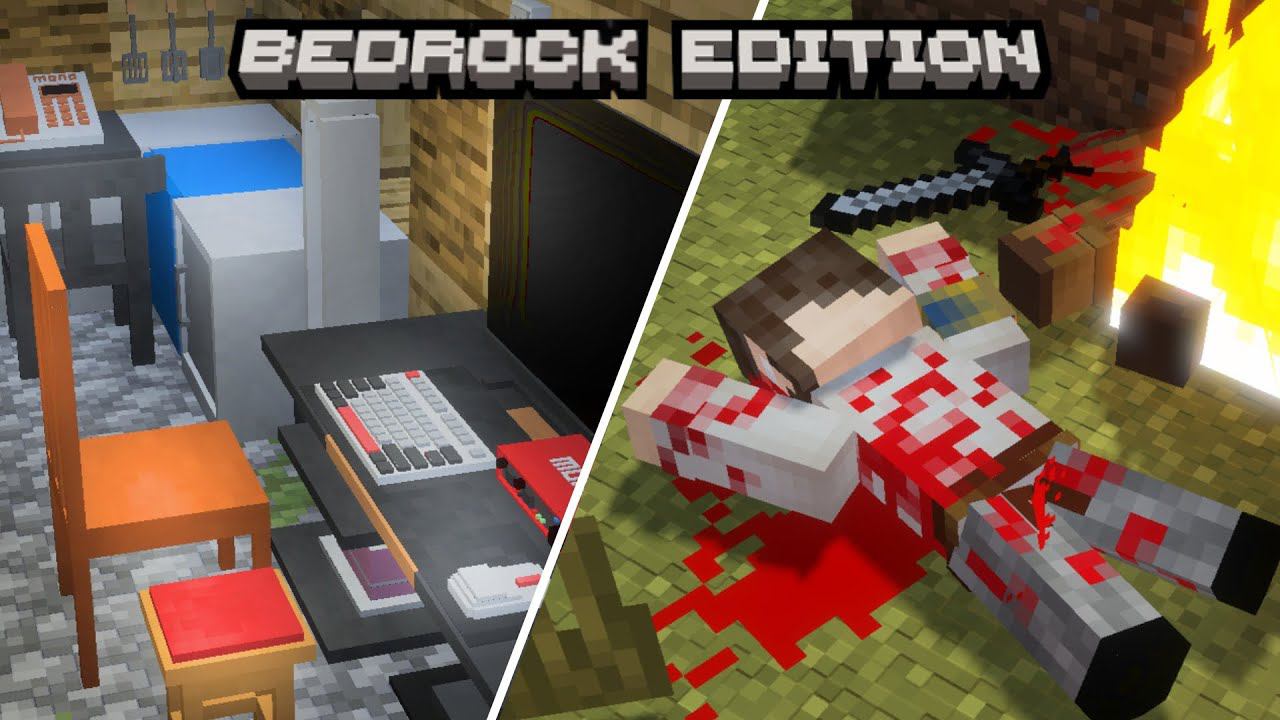 Топ Модов: Мебель... в Майнкрафт ПЕ (Бедрок) 1.20 | Скачать Моды для Minecraft PE (Bedrock) смотреть онлайн