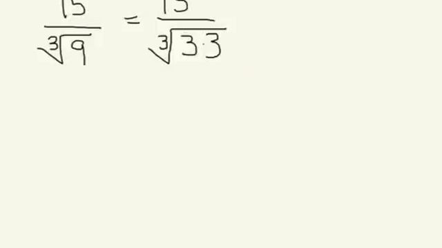 Rationalize a cube root denominator смотреть онлайн