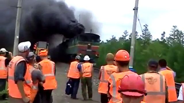 Видео прикол Экологически чистый поезд! О О смотреть онлайн