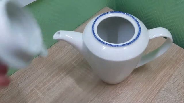 Чайник «Blue Dapple» Steelite 850 мл фарфоровый бело-синий арт 13908 смотреть онлайн