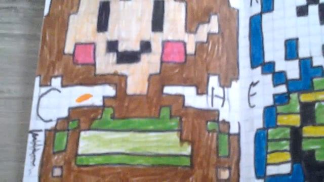 Pixel art chara et asriel-undertale смотреть онлайн