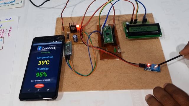 RaspberryPi Pico Based Temperature and Humidity Monitoring On Bluetooth App смотреть онлайн