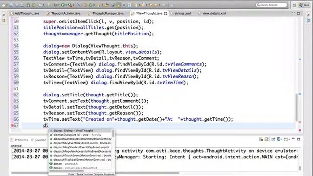 Android Dialog example to create Thought App pt 8 смотреть онлайн