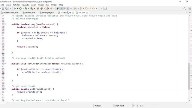 Credit Card Program - OOP/Static Variables/Static Methods/Boolean Methods - Tying it all together смотреть онлайн