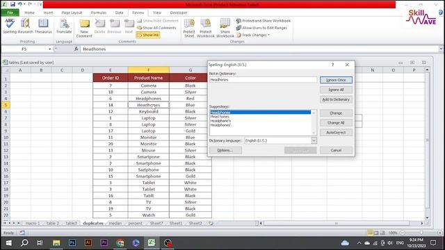 How to check and fix spelling errors in Microsoft excel 2023 смотреть онлайн