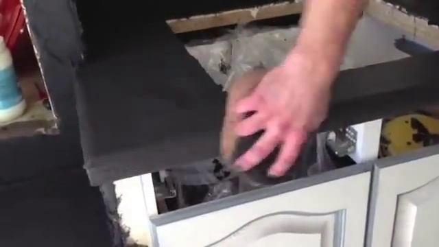 декоративная штукатурка Senideco Senibeton на столешнице (микроцемент, микробетон) смотреть онлайн