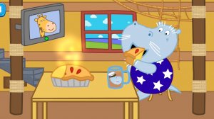 Дедушка Гиппо завтракает и идёт на работу | Мультфильм для детей