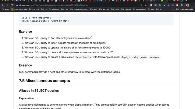 Databases Week #1, Part #7 (SQL CRUD examples) смотреть онлайн