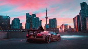 Ламборджини Авендатор | Lamborghini Aventador On The Roof - Живые Обои