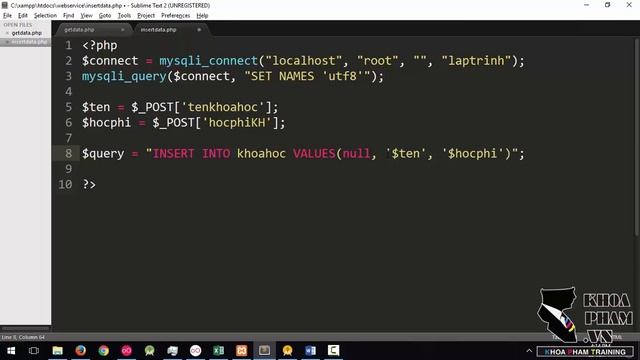 Lập trình Android (Kotlin) - Bài 34: Webservice - Viết file PHP insert data смотреть онлайн