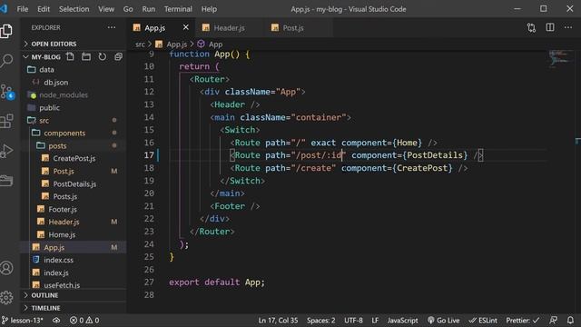 #14 - Link and Route Parameters - كورس تعلم React смотреть онлайн