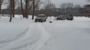 Jaecoo j7 впервые на заснеженном бездорожье с УАЗами и НИВАми