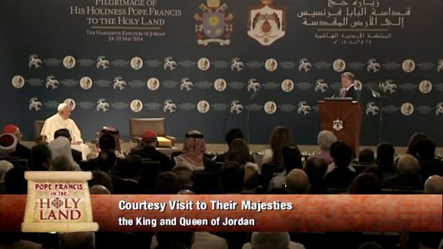 POPE FRANCIS IN THE HOLY LAND: Welcoming Ceremony in Amman 2014-5-24 смотреть онлайн