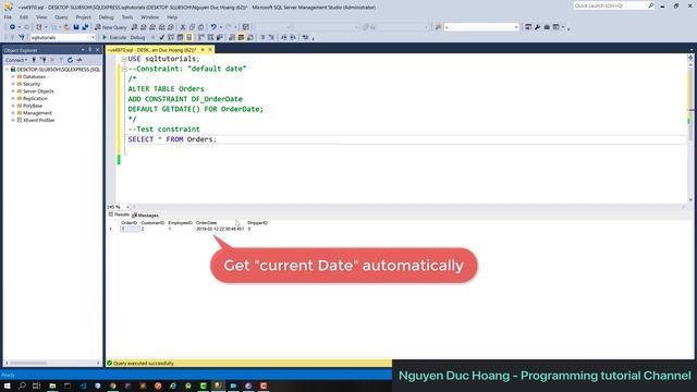 02-Triggers, procedures, constraints in SQL Server 2017 смотреть онлайн