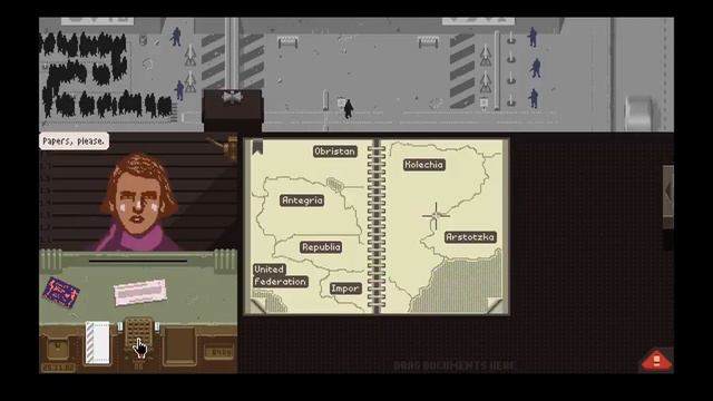 papers please easy mode EP1 GLORY TO ARSTOTZKA! смотреть онлайн