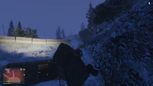 GTA Online PS4. Покоряем снежный Чилиад на автомобиле из фильма Форсаж! #177 смотреть онлайн