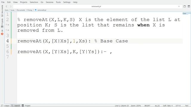 Remove Element from a List - Prolog смотреть онлайн