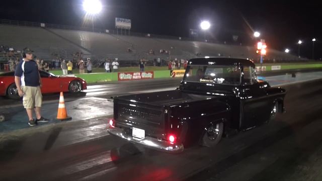 1957 Chevy Pickup Running 12's At The Track смотреть онлайн