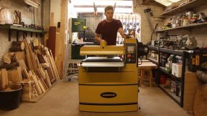 Powermatic PM2244 Drumsander Unboxing, Setup and Walk through