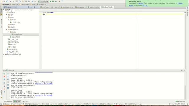 Tutorial 01 Django 1.6 + Linux [Admin & Static Files & PyCharm ] смотреть онлайн