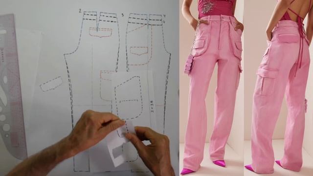 моделируем брюки modelado de pantalón #курсыкройкиишитья #diseño. смотреть онлайн