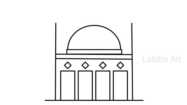 how to draw mosque easy | mosque drawing | how to draw masjid | masjid drawing easy смотреть онлайн
