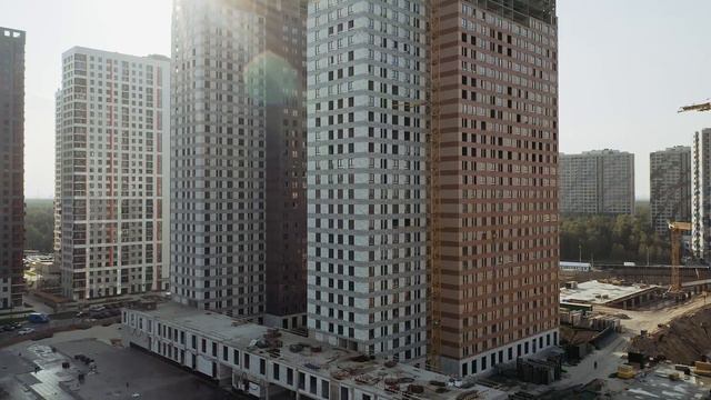 Видео строительства ЖК "Оранж Парк" от 10 сентября 2019 г. смотреть онлайн