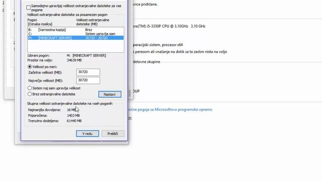 Kako nastaviti virtualni RAM v računalniku in ga nastaviti igri Minecraft|(SLO) смотреть онлайн