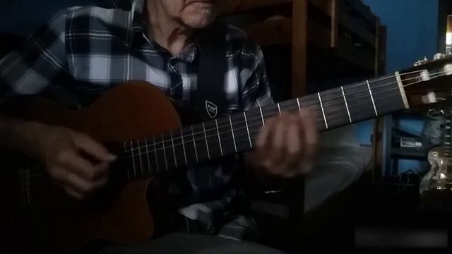 Moondance Van Morrison acoustic Cover with chords fingerstyle смотреть онлайн