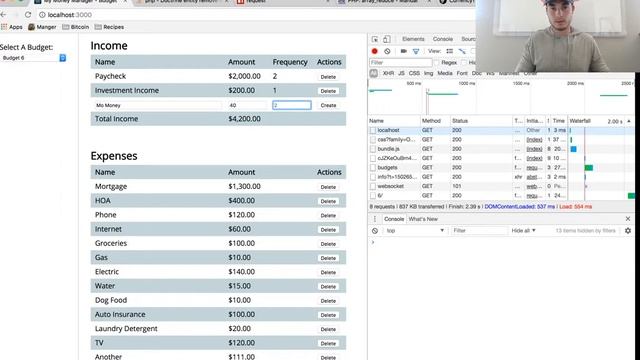 (Finance App 11.2) Adding More Features to our React/Symfony App смотреть онлайн
