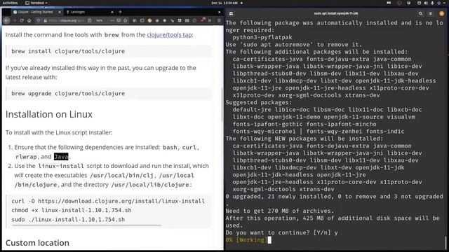 Clojure Tutorial: Installing on Linux (also works for WSL) смотреть онлайн