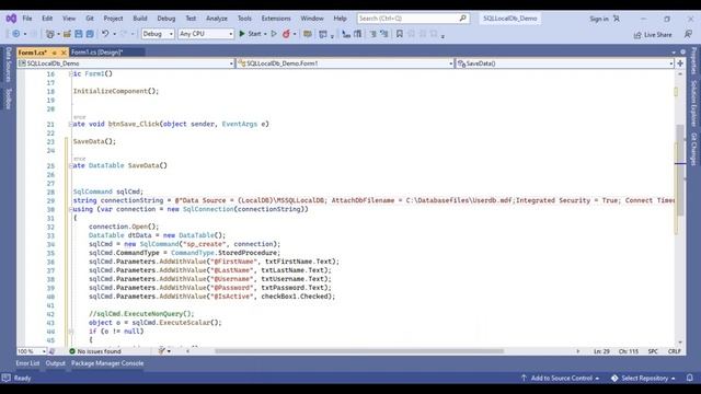 CRUD operation using SQL Localdb | SQL LocalDb | Connection With SQL LocalDb |.MDF file смотреть онлайн