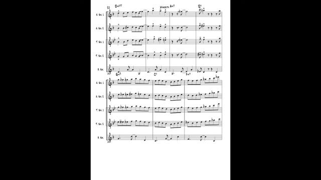 Minority Saxophone Soli Arrangement смотреть онлайн