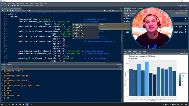 Язык R для пользователей Excel #13: Изменение элементов графика и темы в ggplot2 смотреть онлайн