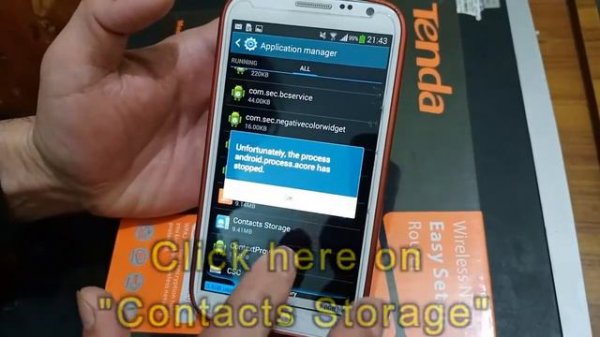 How to fix android.process.acore has stopped | android error | unfortunately the process android