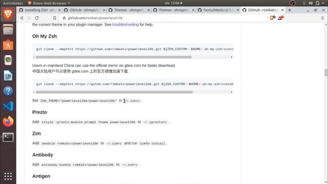 Configurar ZSH Oh My ZSH y Powerlevel10k en Linux смотреть онлайн