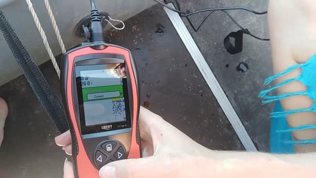 Эхолот для рыбалки Luckylaker ff1108. Тест работы, настройка, как пользоваться. смотреть онлайн