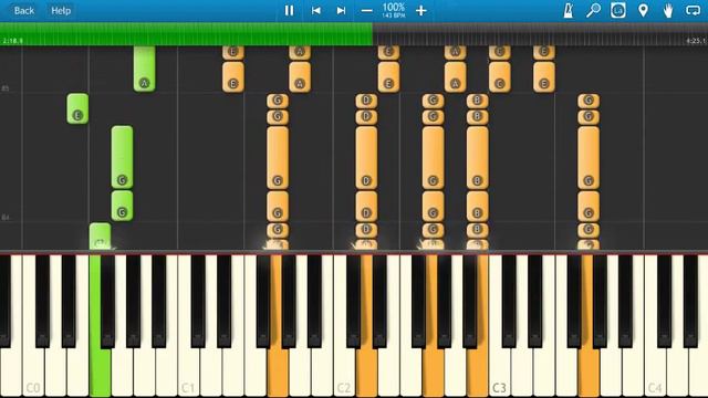 Counting Crows - Mr Jones - Piano Tutorial - Synthesia Cover смотреть онлайн