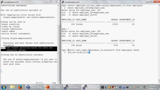 2.7 Substitution variables смотреть онлайн