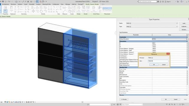 Ikea Pax Wardrobe - Parametric Revit Family