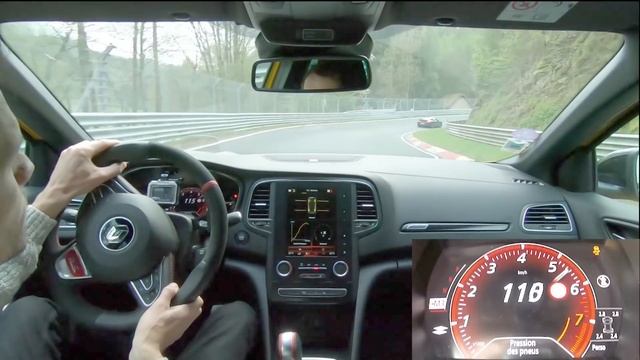 New Megane RS Trophy 300 at the Nürburgring chasing 911 GT3 RS Bridgestone S007 смотреть онлайн