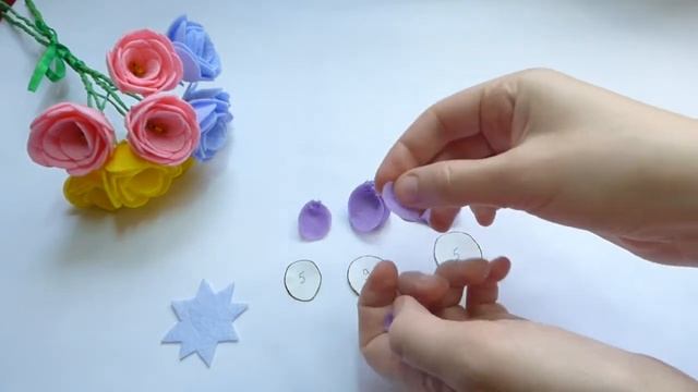 Как сделать РОЗЫ из флизелина и ОБОДОК DIY смотреть онлайн