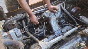 Запускаем двигатель ЯМЗ-238 на Кировце К-700 после ремонта топливной аппаратуры!